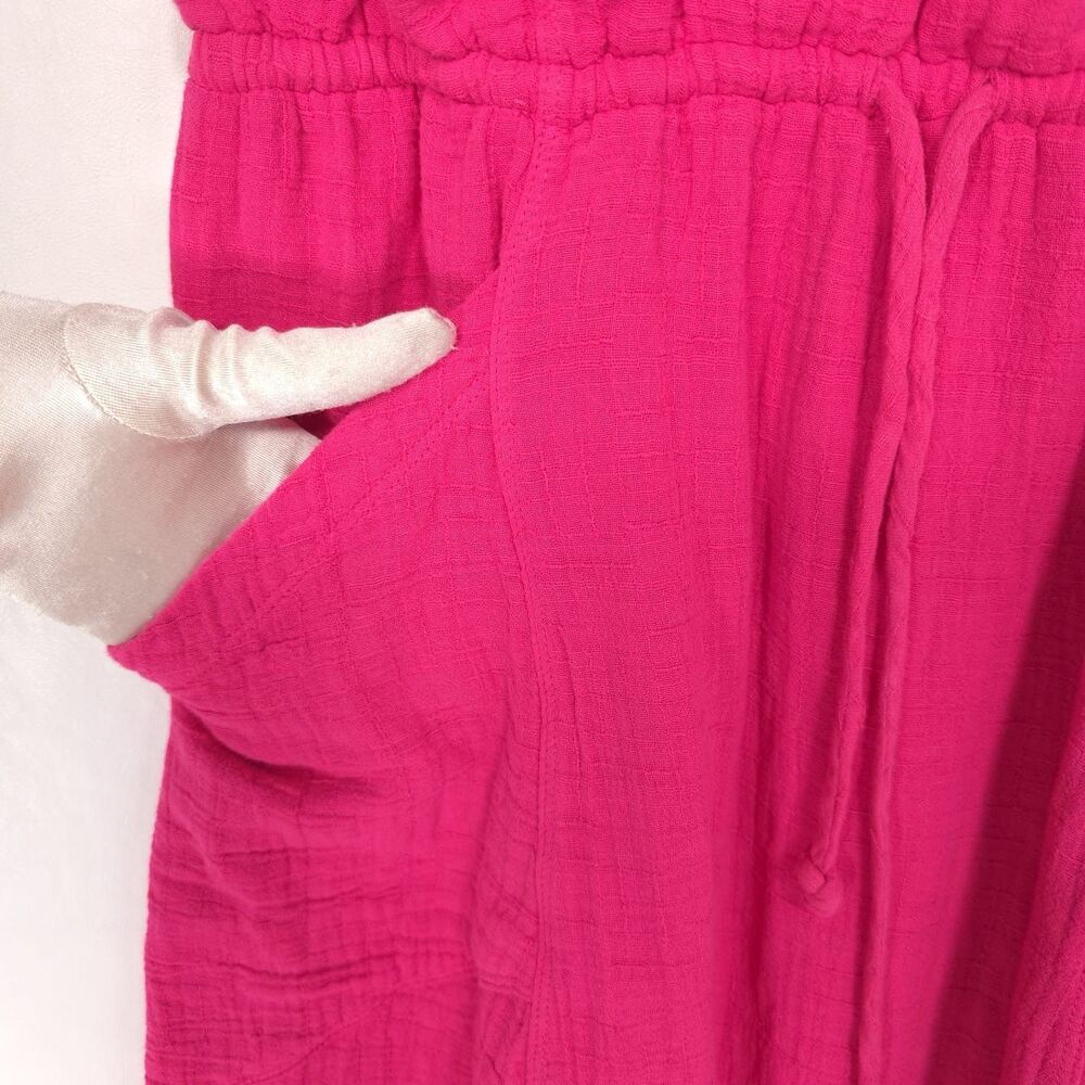 Daily PRACTICE Anthropologie NEW Everyday Tee‎ Dress XS Raspberry Rose Hot Pink - Picture 9 of 12